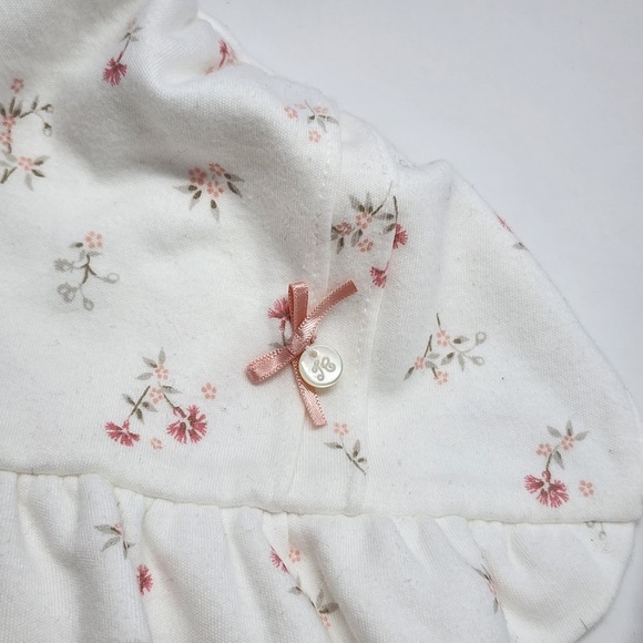 Tartine et Chocolat Baby Girl's size 6 months bonnet hat cotton rose floral - Picture 5 of 5